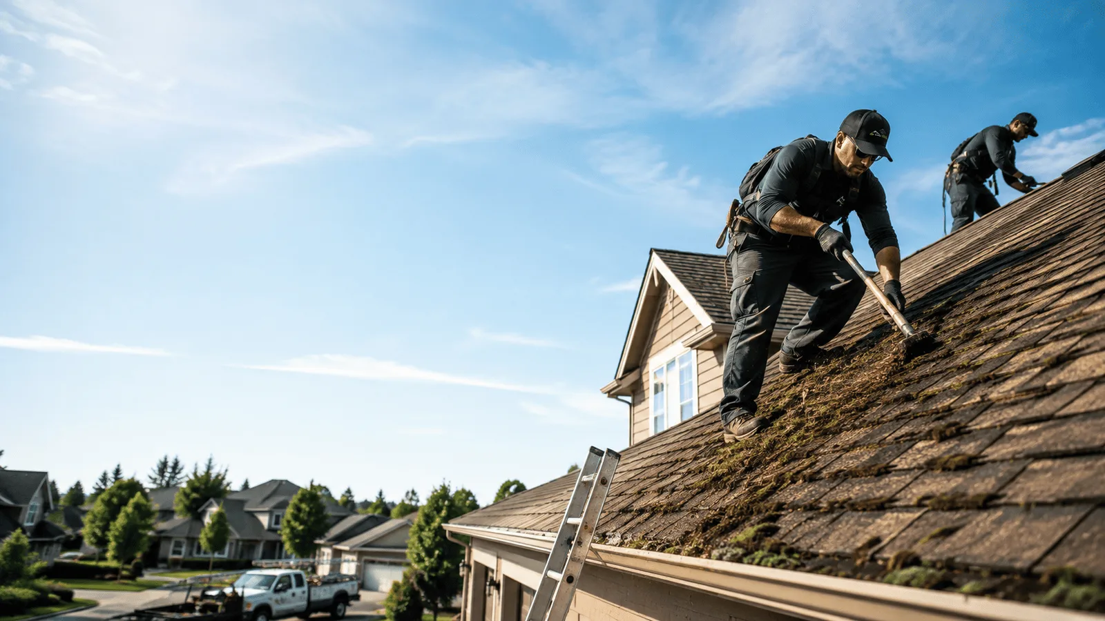Roof Moss Removal in Green Bay, WI near me